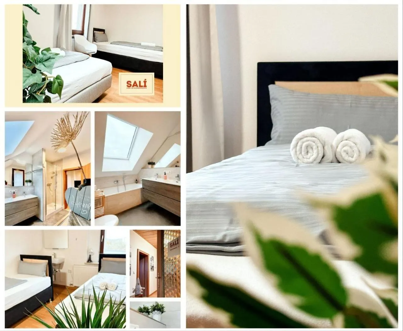 Sali Homes K39 Monte-Carlo -Spacious 6-Bedroom Apartment With Terrace And Garden Views In Bayreuth Ideal For Groups